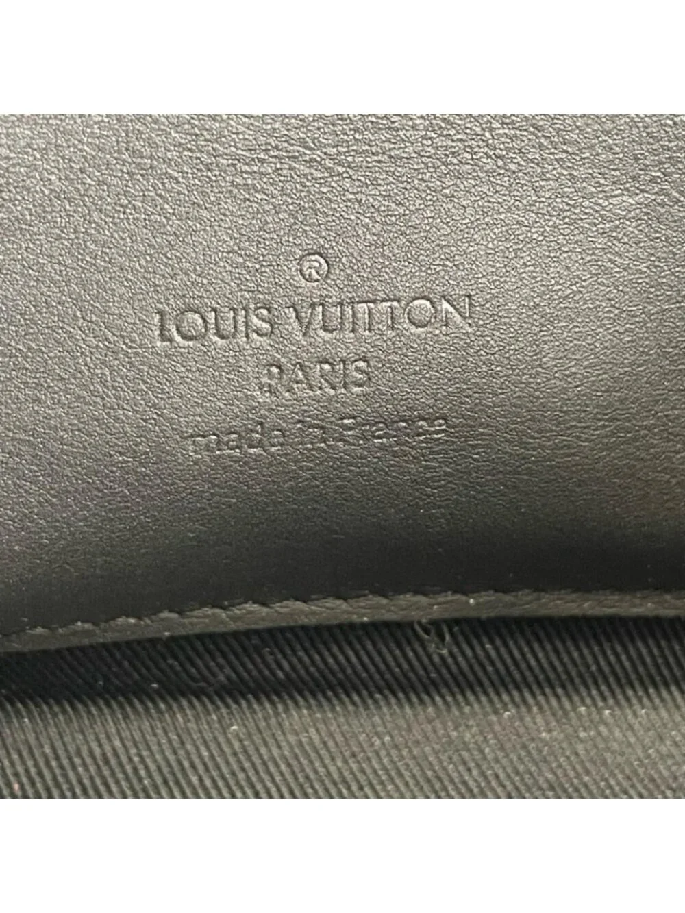Louis Vuitton Alpha Wearable Wallet Shoulder Bag Leather Black Aerogram